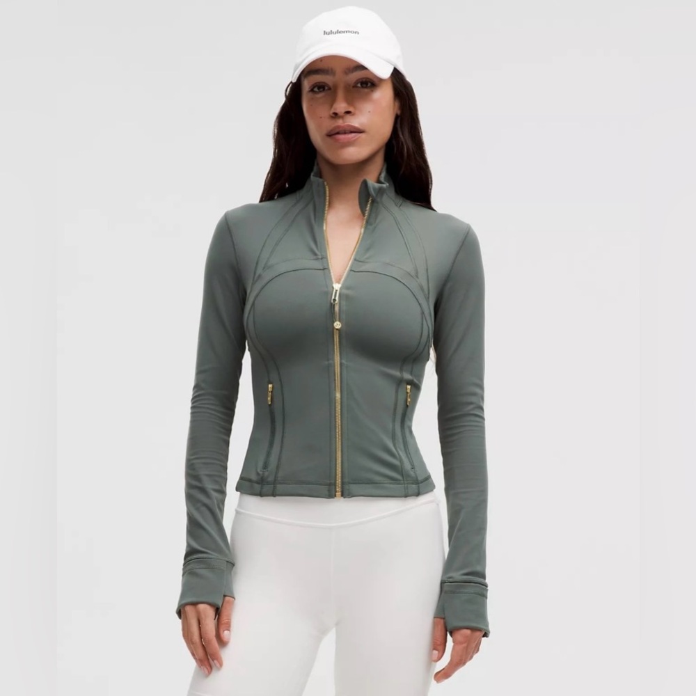 Lululemon define jacket DARK FOREST/GOLD Size 8